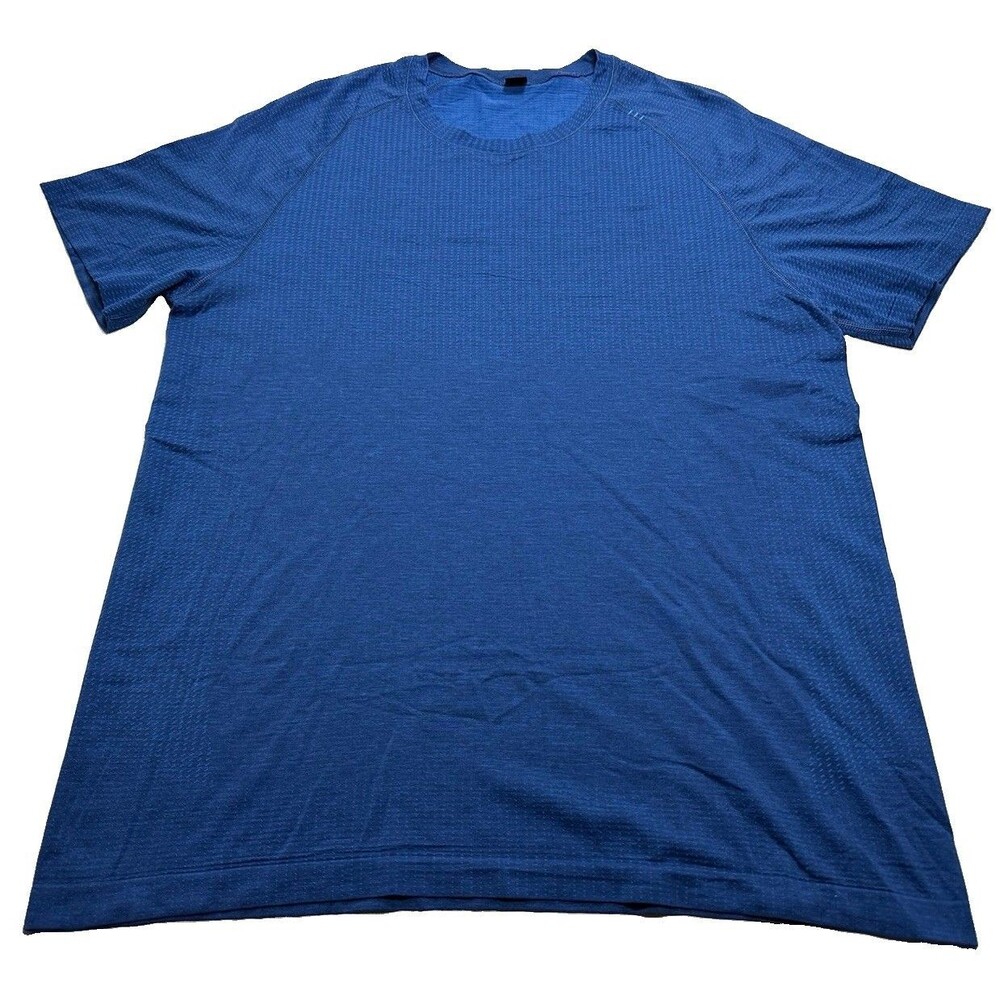 Lululemon Metal Vent Tech Short Sleeve Shirt Large Pipe Dream Blue Pitch Blue